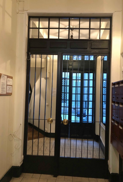 Porte SAS acier noir