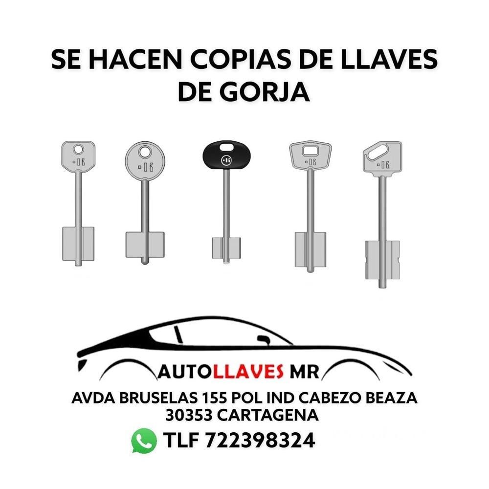 Anuncio de copias de llaves. El texto dice 