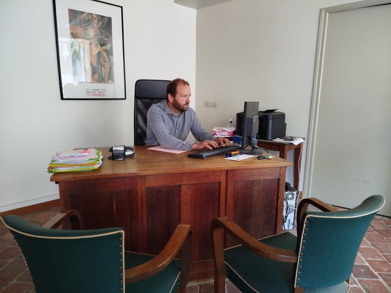 Jérôme PRIMARD à son bureau