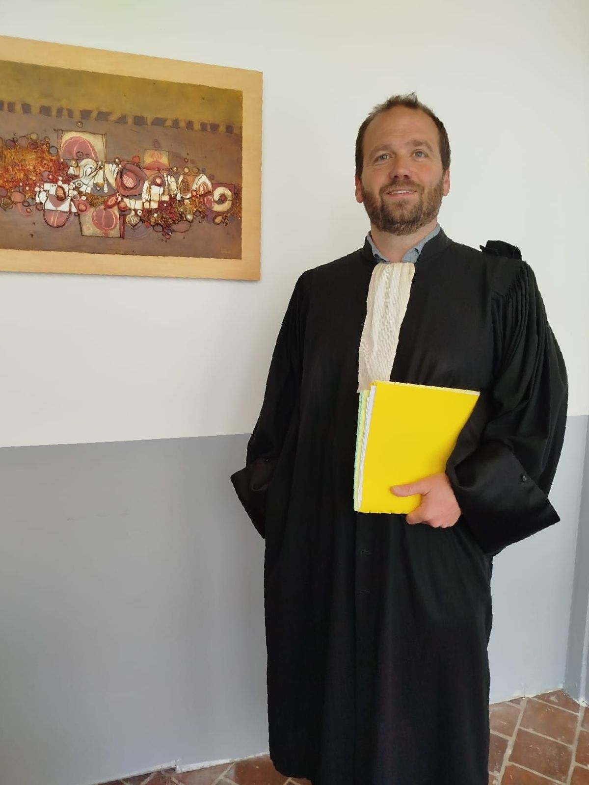 L'avocat Jérôme PRIMARD en tenue