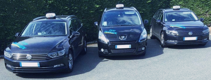 Taxis garés côte à côte