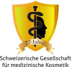 A logo for sgmk schweizerische gesellschaft für medizinische kosmetik