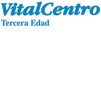 VitalCentro Tercera Edad logo in blue font.