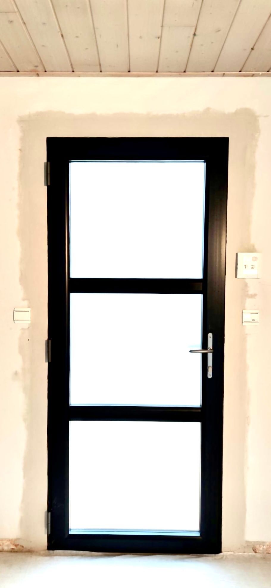 Raccord de plâtre après