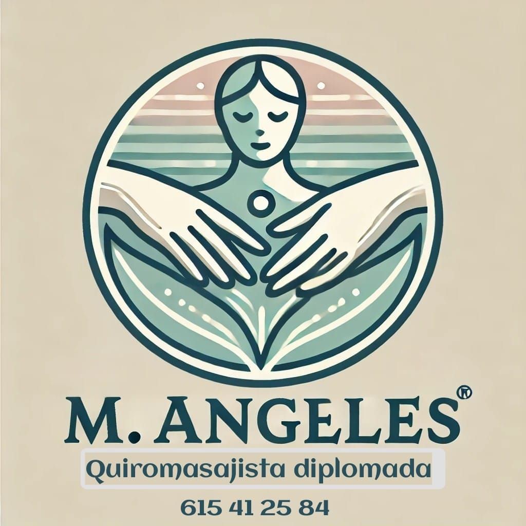 The logo for m. ángeles quiromasajista diplomada
