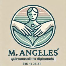 The logo for m. ángeles quiromasajista diplomada