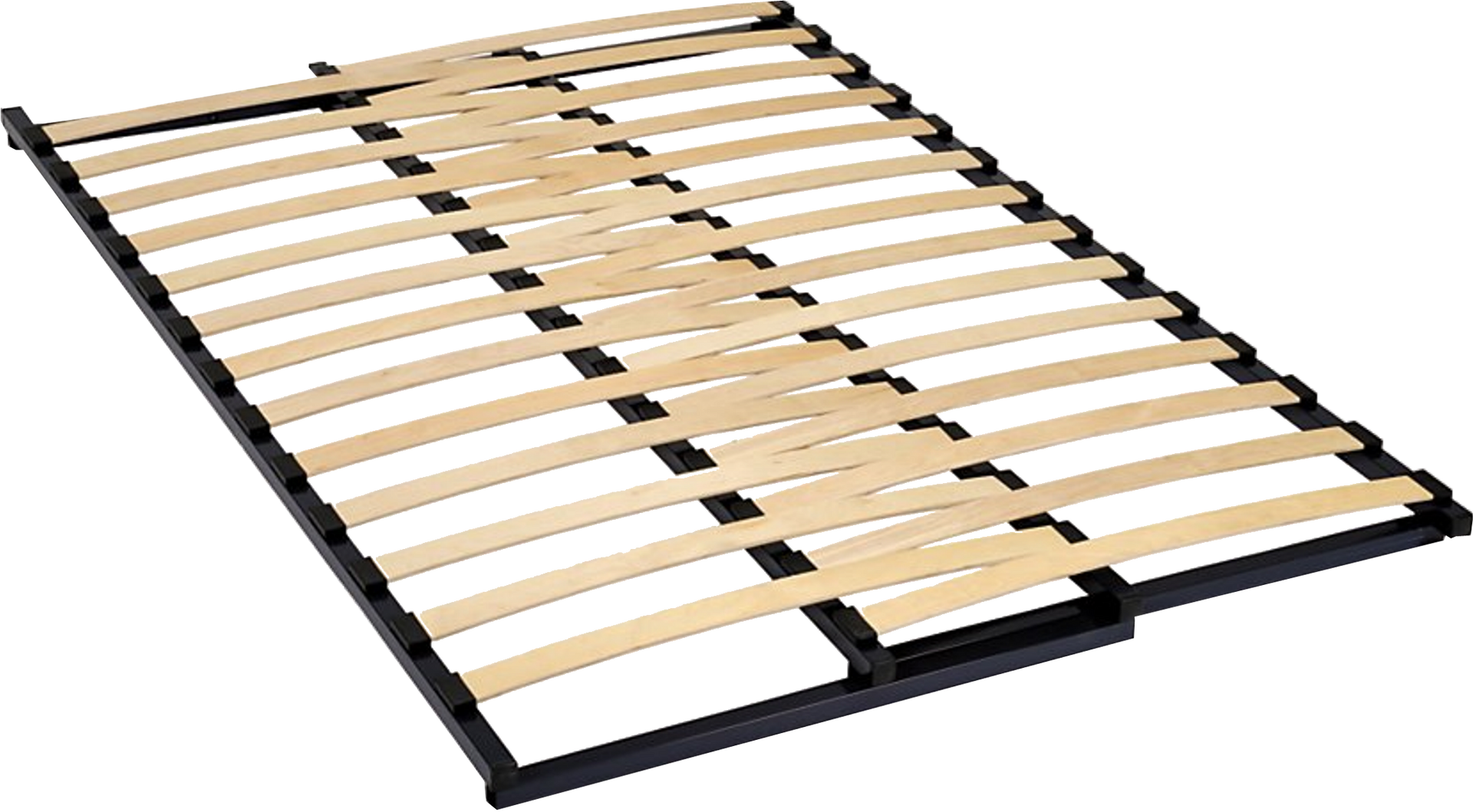 Cadre Cadre à Lattes flexibles 5cm Doit reposer automatiquement dans un tour de lit Cadre en acier métallique soudée 30mm / 40mm avec double barre centrale Embouts de lattes plastique Lattes flexibles Simple couchage Double barre centrale Suspension équilibrée Cadre acier Compatible matelas mousse et latex Garantie 5 ans Fabrication CE