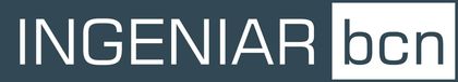 Se muestra un logotipo de ingeniar bcn sobre un fondo azul.