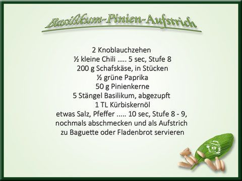 Thermomix-Rezept für Basilikum-Aufschricht