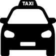 schwarzes Taxi icon