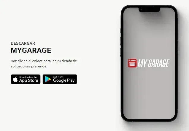 Un teléfono celular con la aplicación mi garaje instalada.