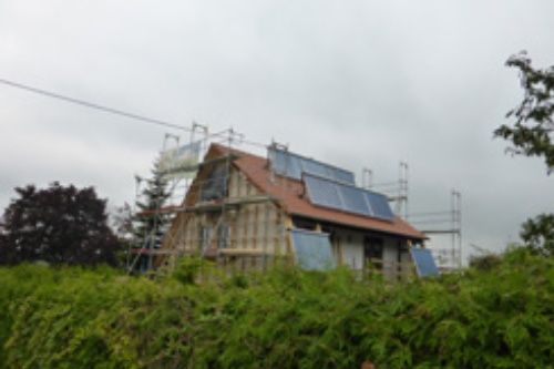 Haus mit Solarpanele