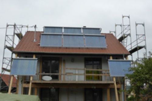 Haus mit Solarpan