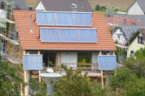 Haus mit Solarpanele