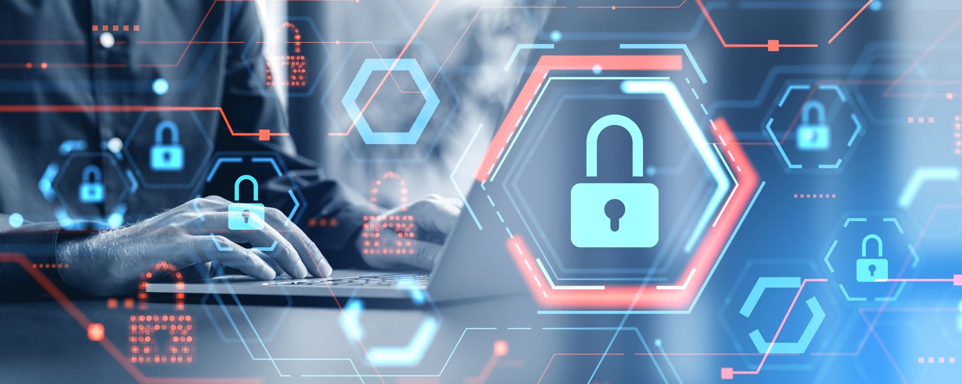 Illustration de cadenas pour bloquer les virus informatiques