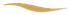 Un diseño curvo dorado que se asemeja a una hoja estilizada o un swoosh.
