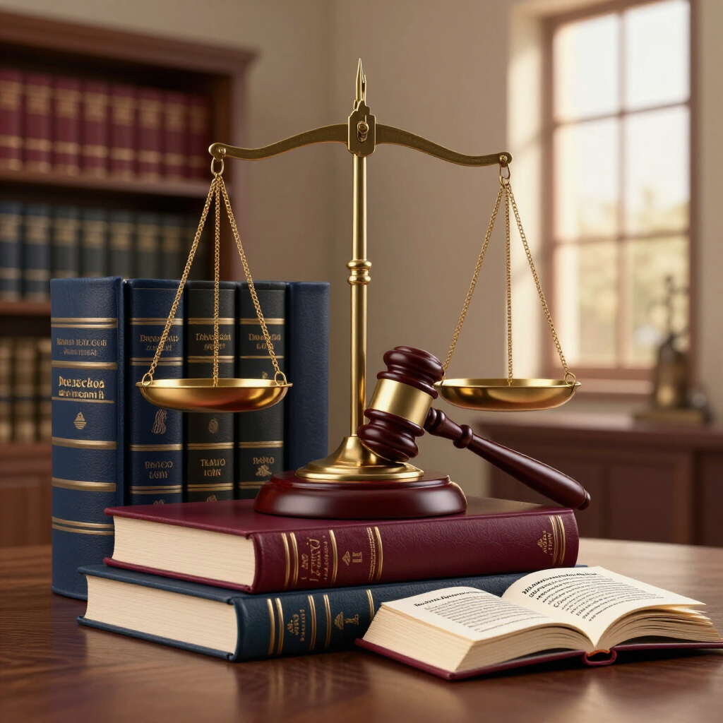 Libros de leyes, un mazo