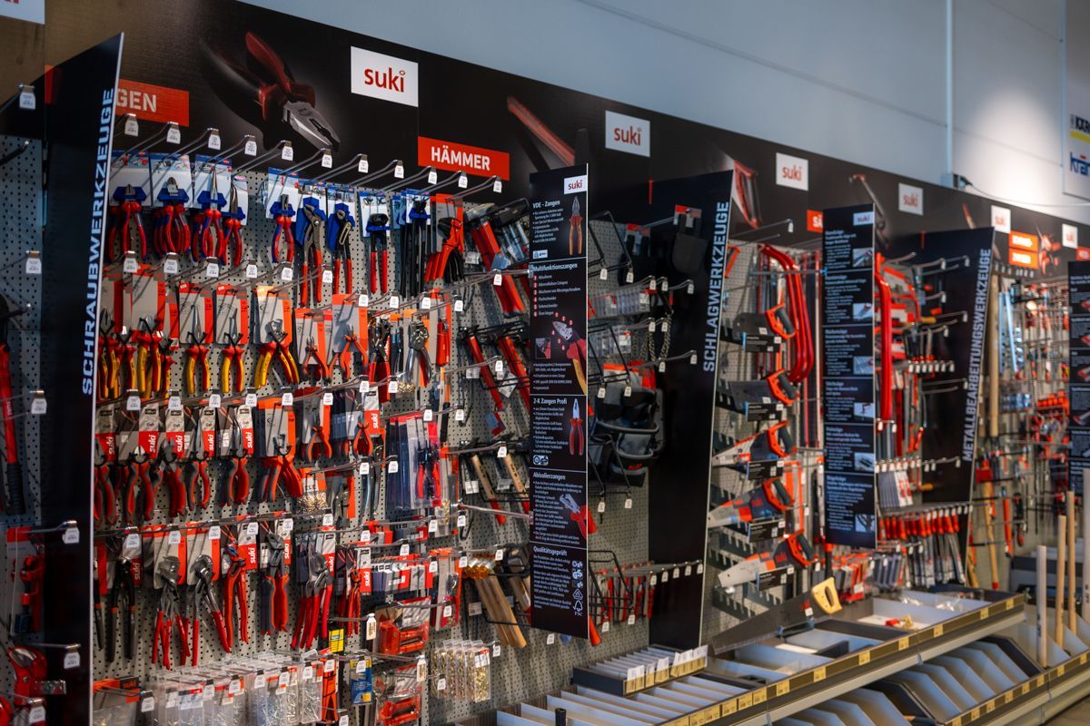 Werkzeuge in einem Geschäft