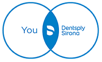 Logo di Swiss Dental Laboratories, quadrato azzurro con ritaglio bianco, testo a destra.