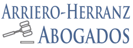 Arriero-Herranz Abogados logo with a gavel icon in blue and gray
