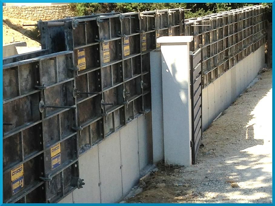 Mur de soutènement en béton
