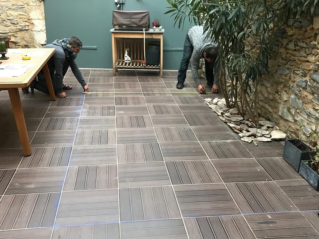 Pose de carrelage décoratif