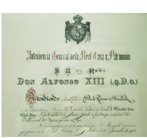 Un papel que dice don alfonso xii