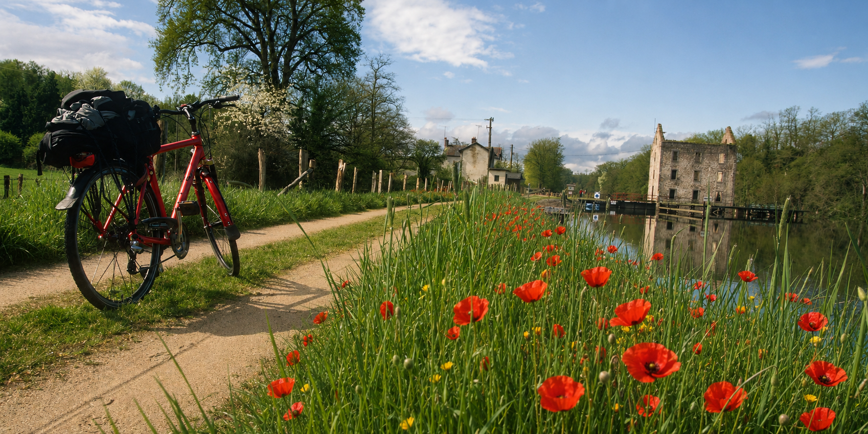 Chemin du Halage à Mayenne