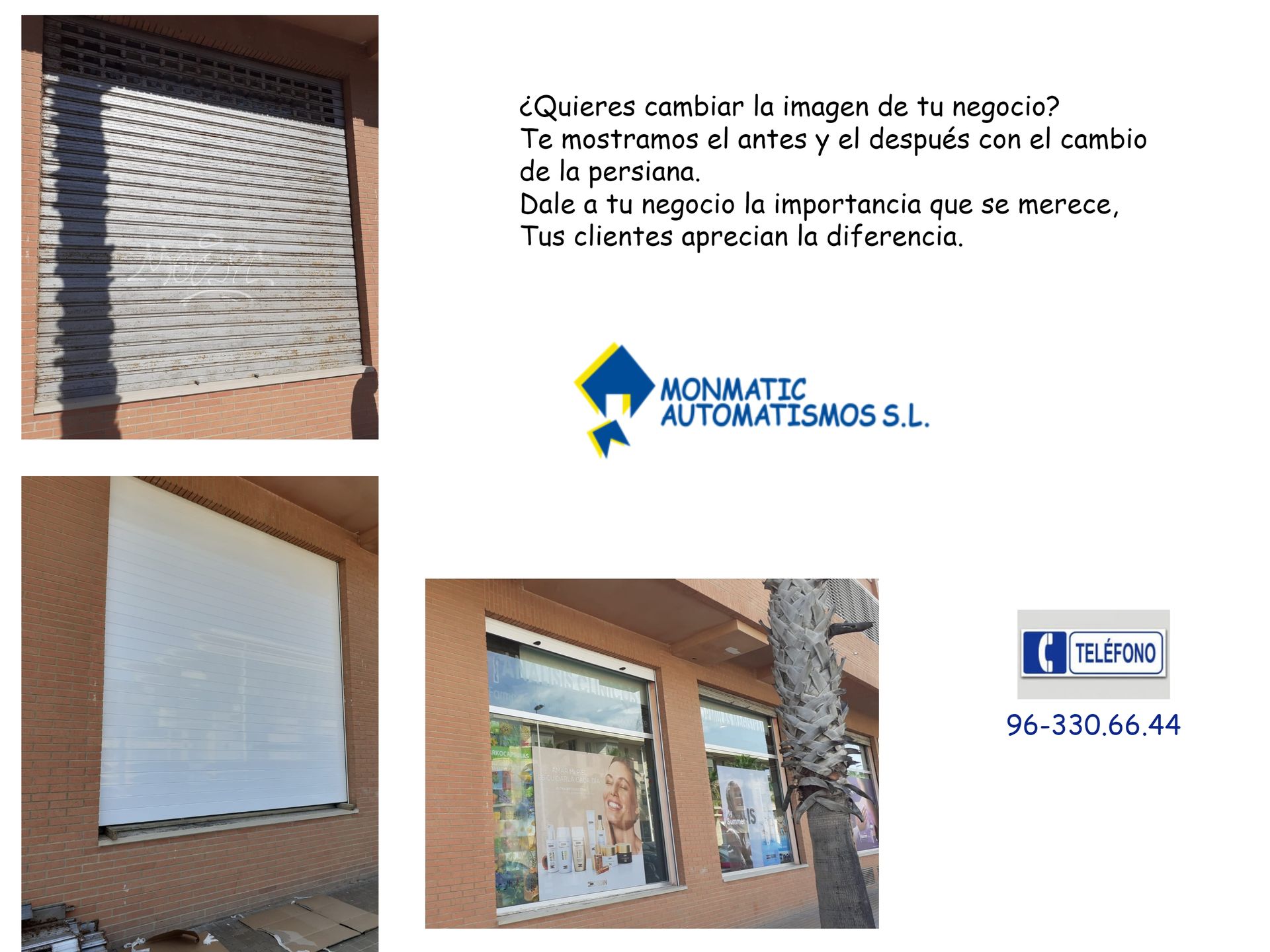 Un anuncio en español de Monmatic Automáticos SL