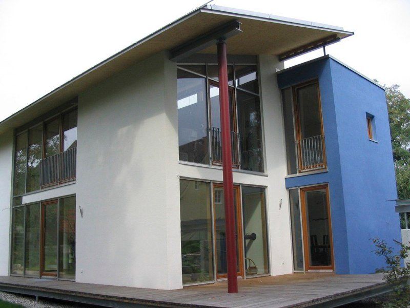 Fensterfront eines Gebäudes