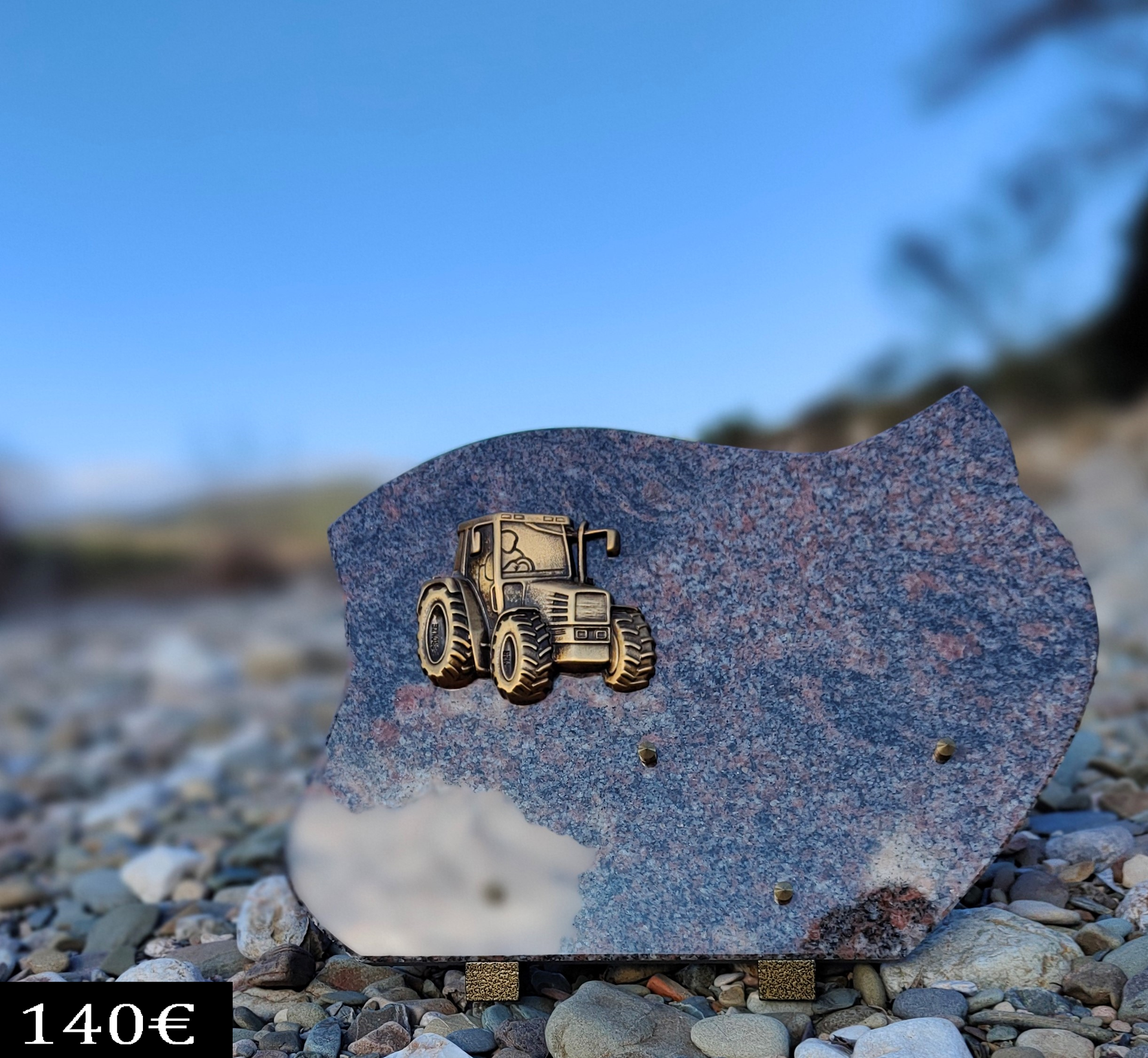 plaque funéraire tracteur