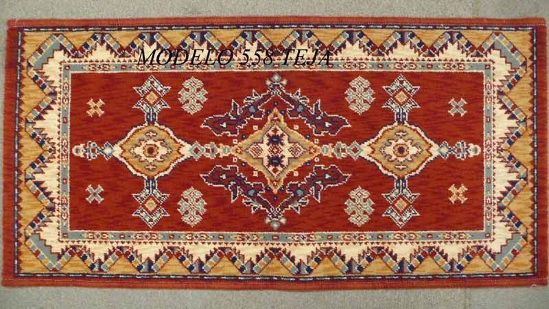 Una alfombra con un patrón geométrico y la palabra modelo en ella.