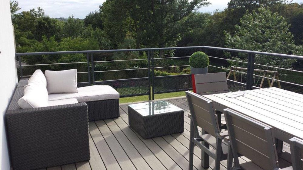 Garde corp d'une terrase