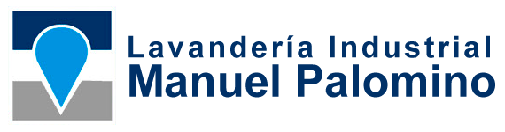 The logo for lavanderia industrial manuel palomino