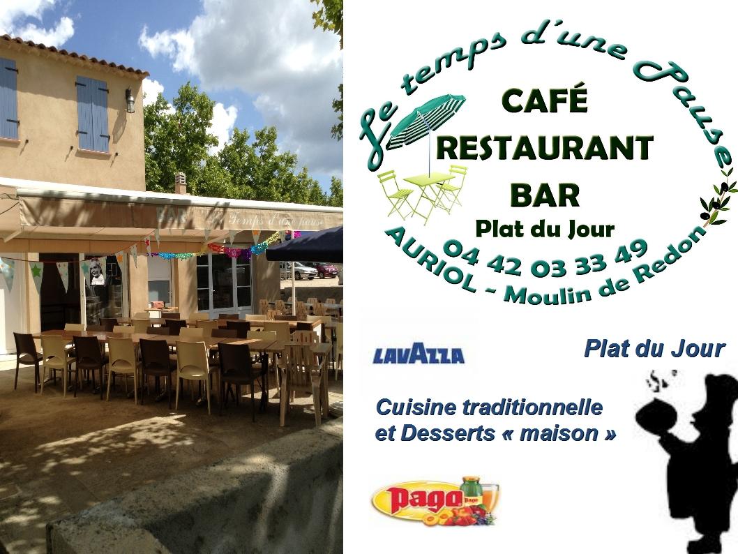 Flyer - Le Temps d'une pause, restaurant bar buraliste à Auriol (13)
