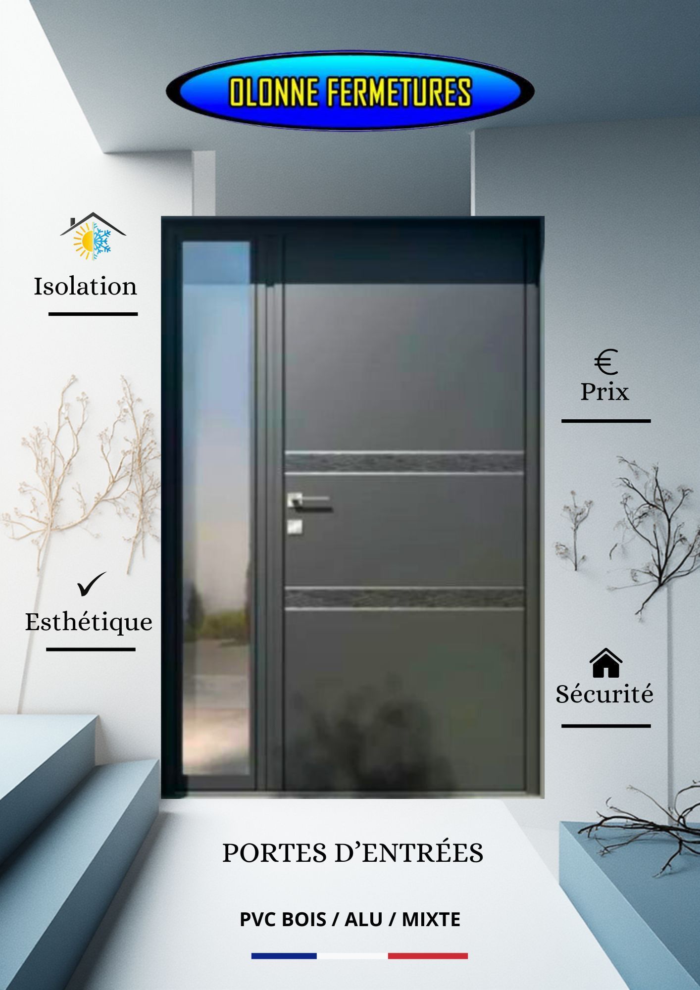 Porte d entree Olonne Fermetures - les Sables d'Olonne