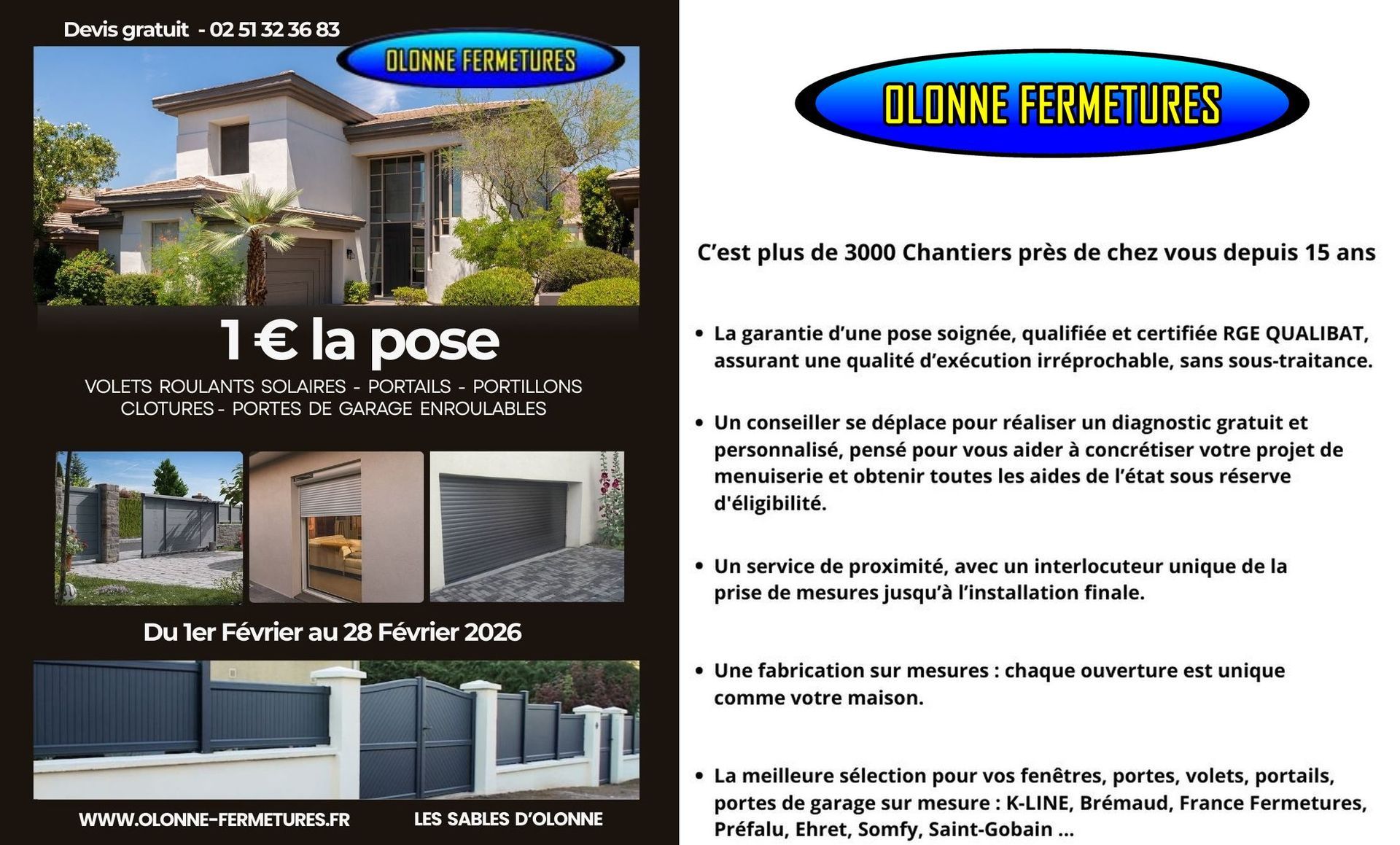 Voeux bonne année Olonne Fermetures