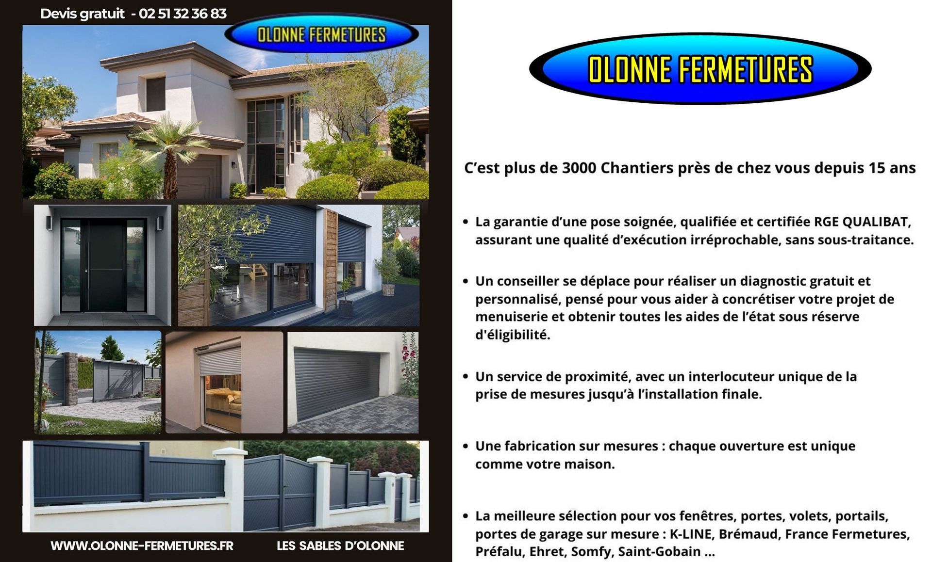 Voeux bonne année Olonne Fermetures