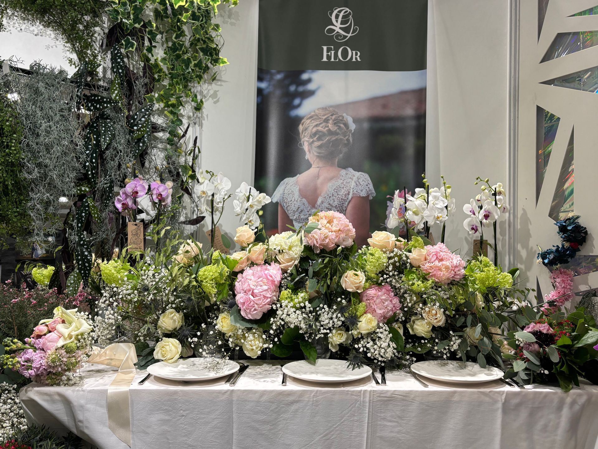 Différentes compositions sur une table