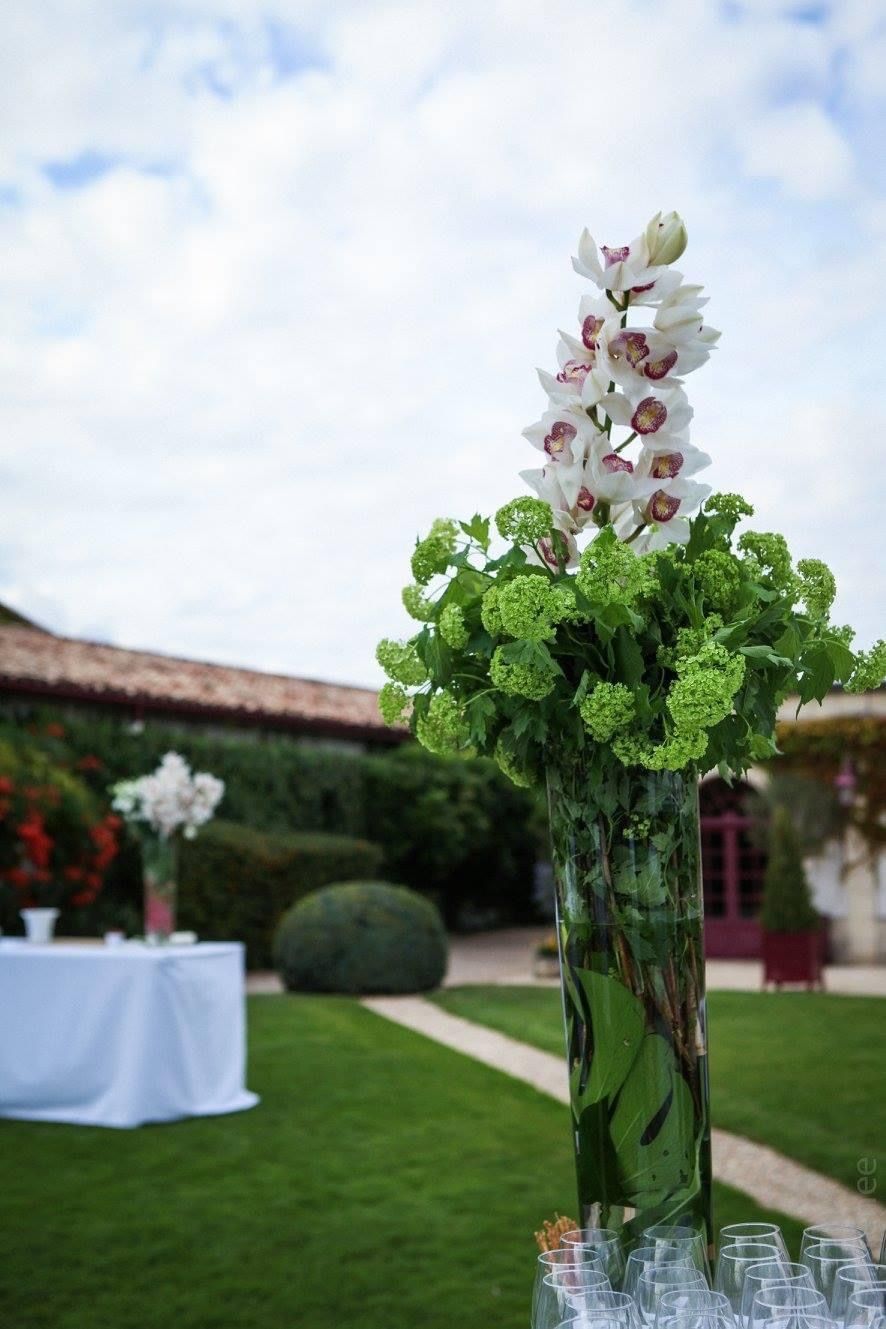 Composition dans un vase en verre
