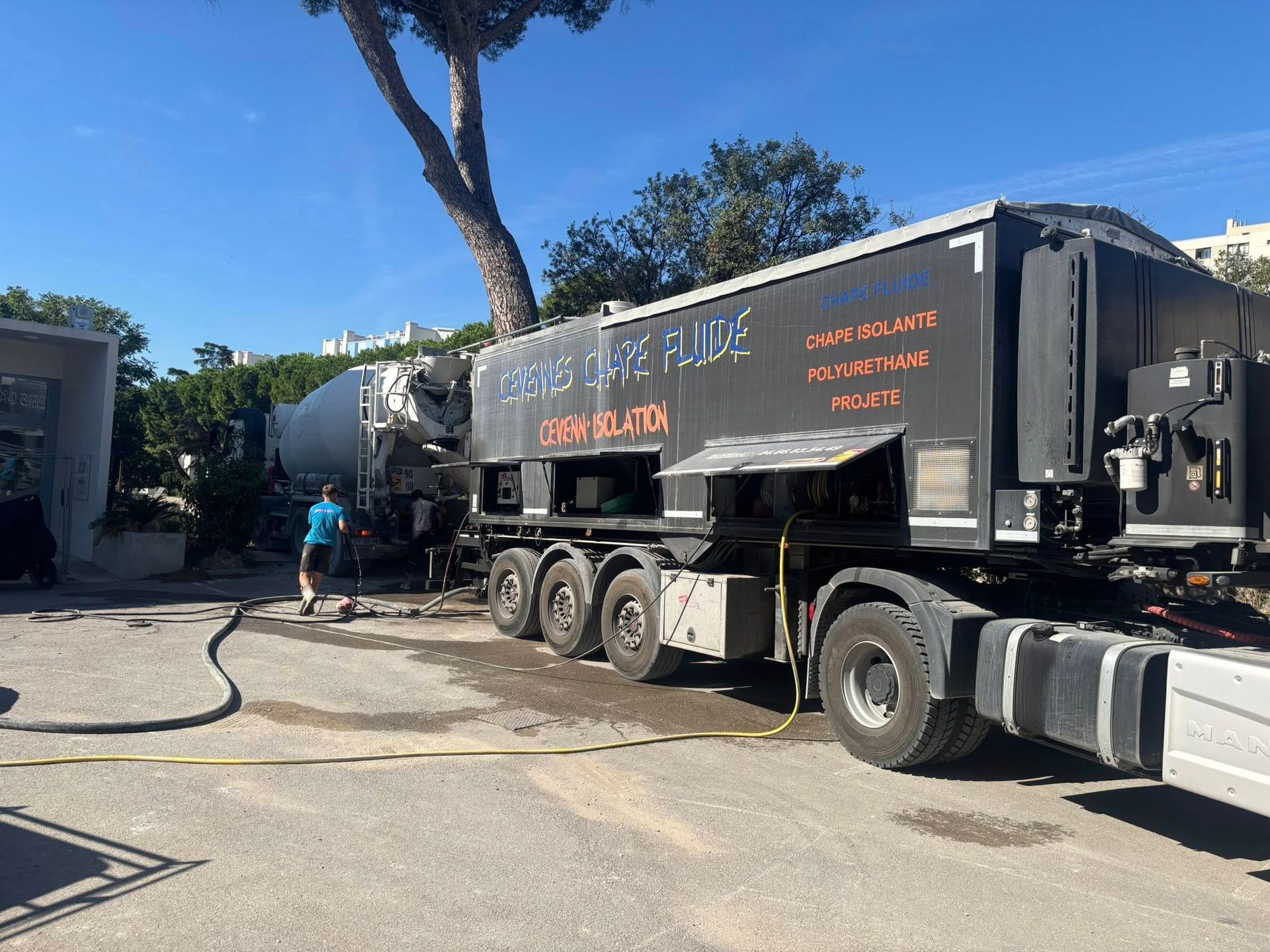 Camion de l'entreprise.