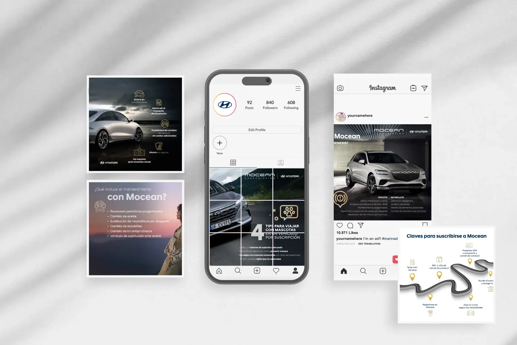 Publicidad para redes sociales de la marca Hyundai