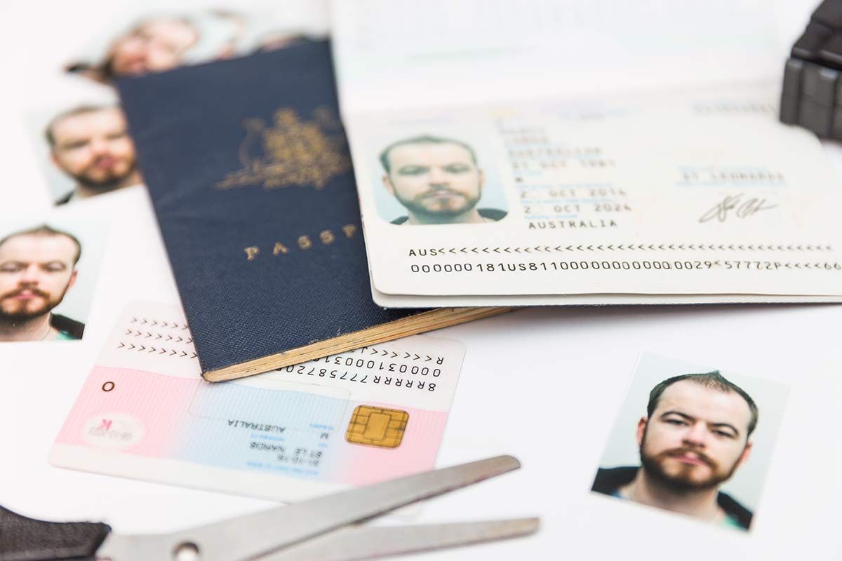 Pièce d'identité de passeport en gros plan