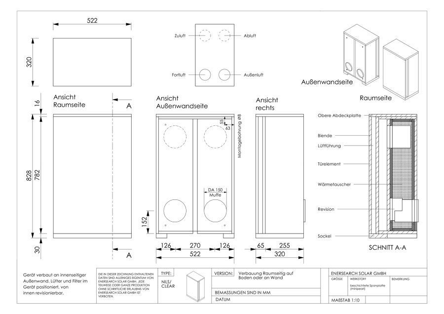 Eine Schwarzweißzeichnung einer Lautsprecherbox.
