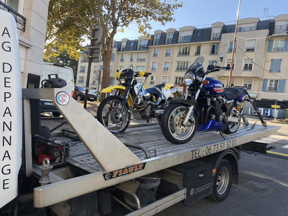 Remorquage moto