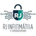 A logo for a company called rj informatica y ciberseguridad