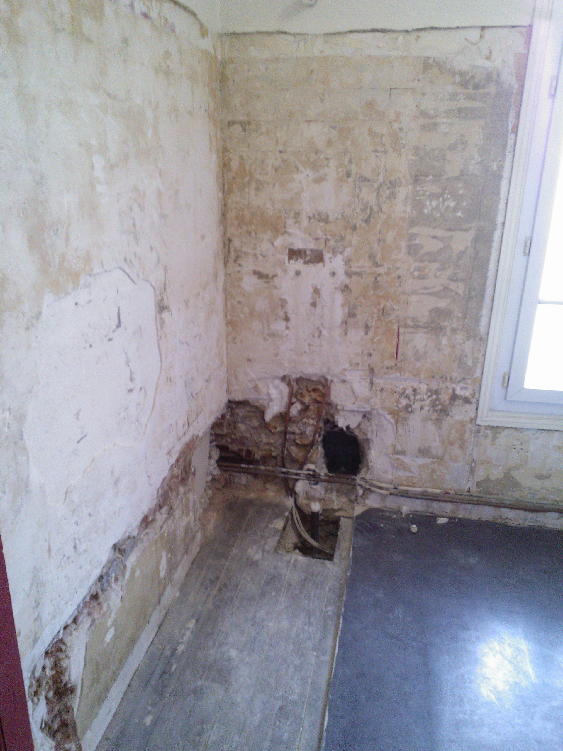 Avant création douche