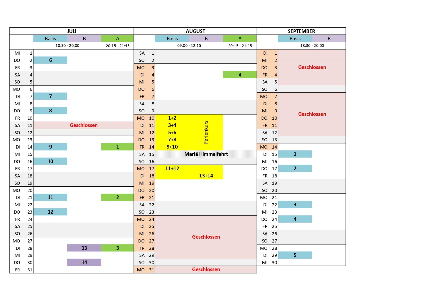 Theroie-Planung