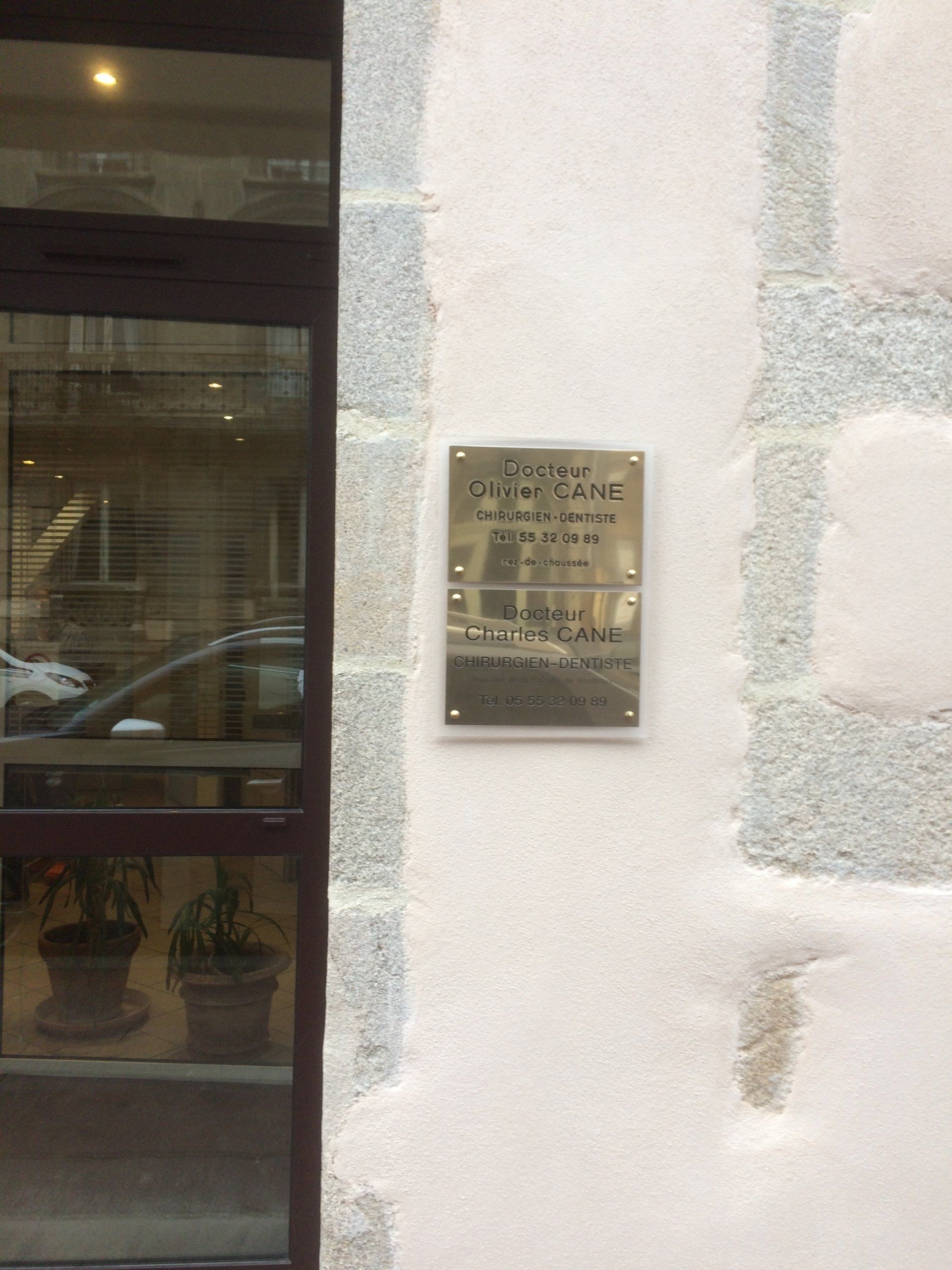 Plaque Laiton gravée