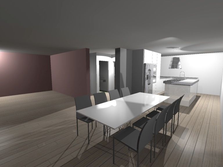 croquis d'un aménagement intérieur